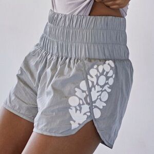 Free People “The Way Home Logo Shorts.”